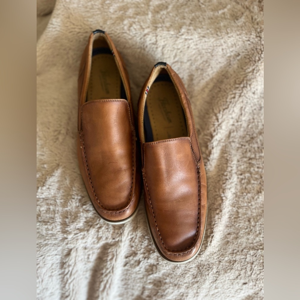 Florsheim Tan Leather Loafers - Picture 10 of 13